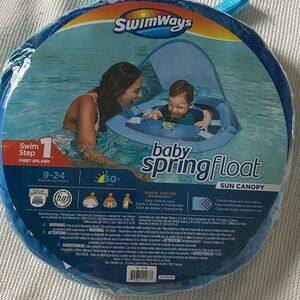 Swimways baby spring float sun canopy